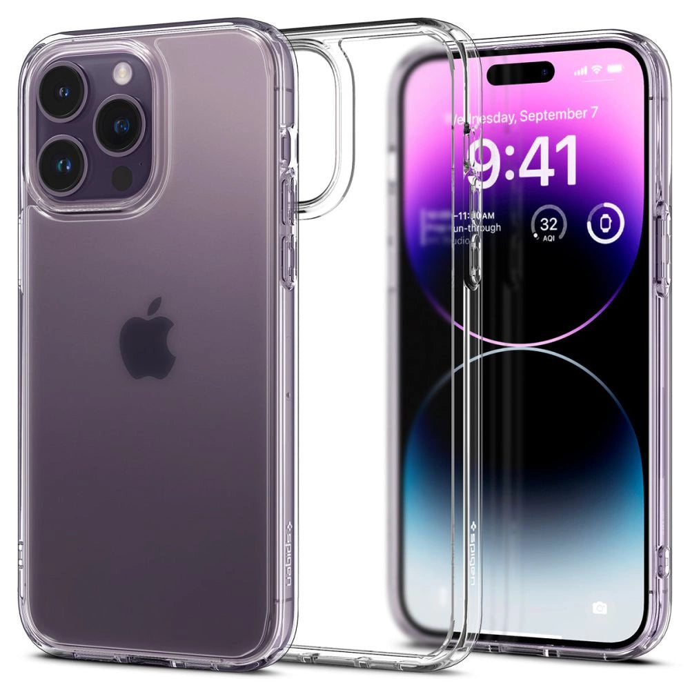 Spigen Ultra Hybrid iPhone 14 Pro Case - Matte Clear_0