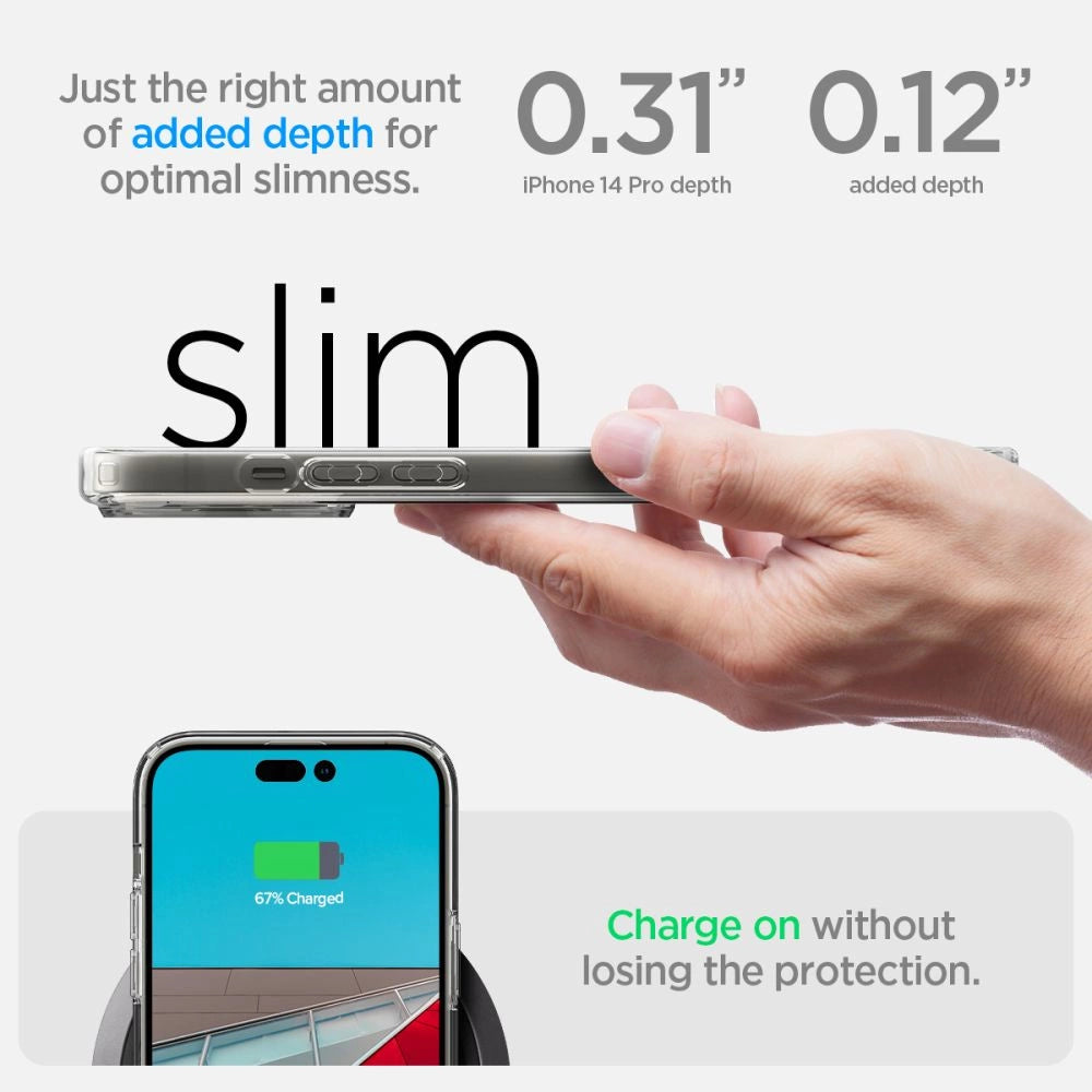 Spigen Ultra Hybrid iPhone 14 Pro Case - Matte Clear_10