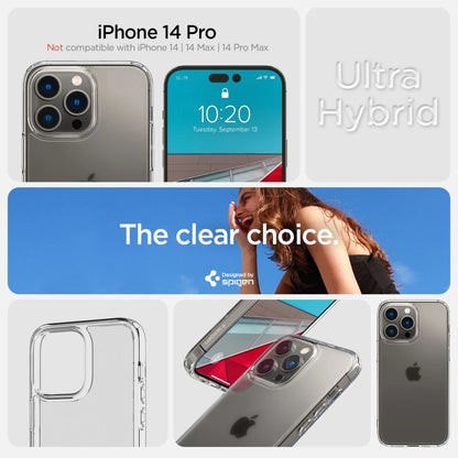 Spigen Ultra Hybrid iPhone 14 Pro Case - Matte Clear_6