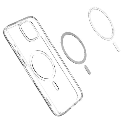 Spigen Ultra Hybrid Mag Case with MagSafe for iPhone 14 - Clear/White_6