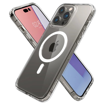 Spigen Ultra Hybrid Mag Case with MagSafe for iPhone 14 Pro Max - Clear/White_11