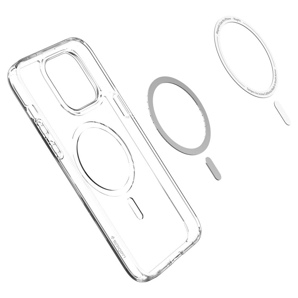 Spigen Ultra Hybrid Mag Case with MagSafe for iPhone 14 Pro Max - Clear/White_12