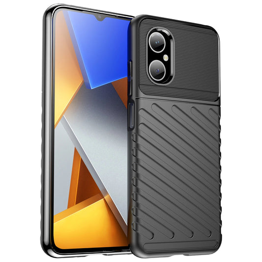Thunder Case Xiaomi Poco M4 5G silicone armor case black_0