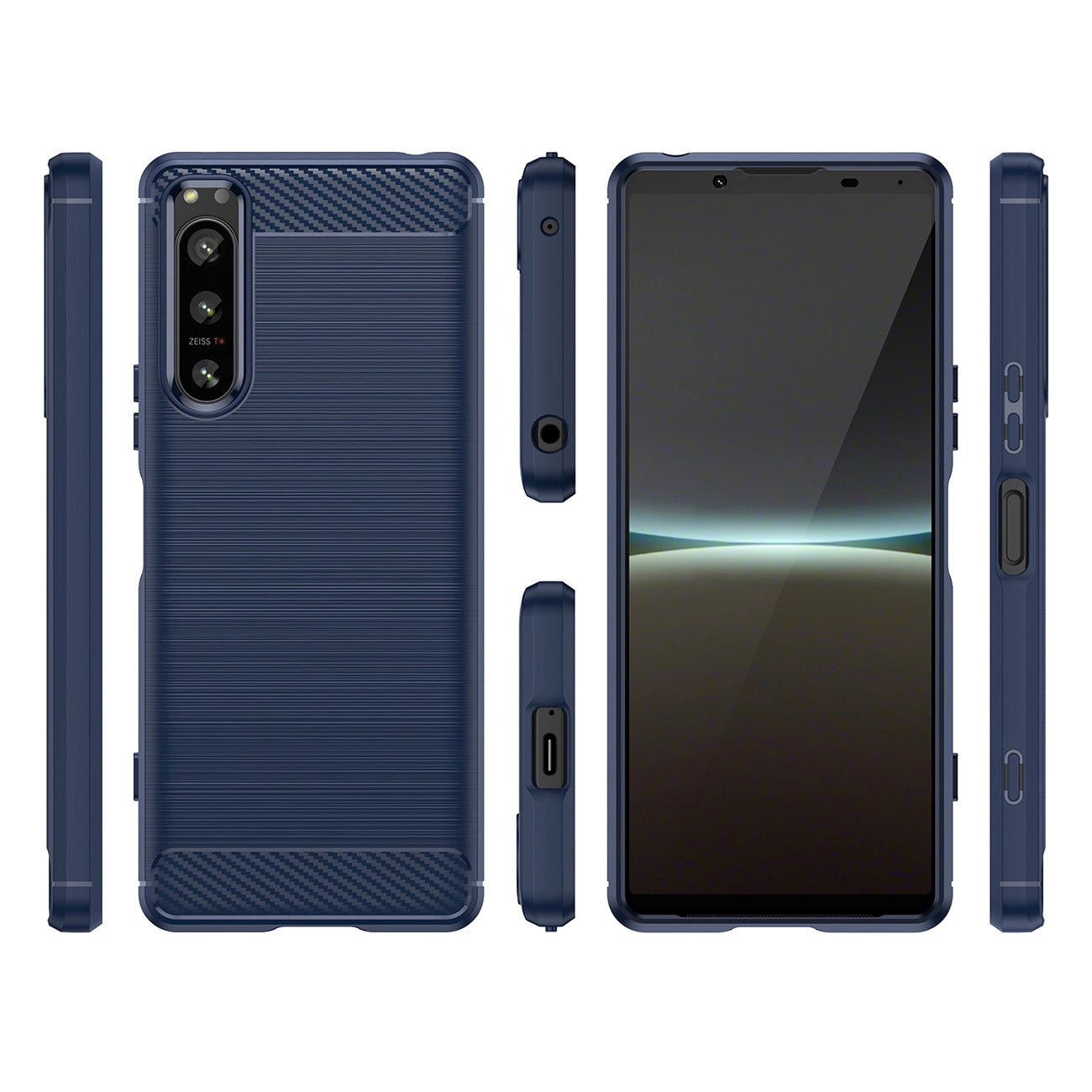 Thunder Case Xiaomi Poco M4 5G silicone armor case blue_2