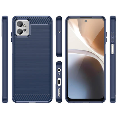 Carbon Case for Xiaomi Poco F4 5G flexible silicone carbon cover black_1