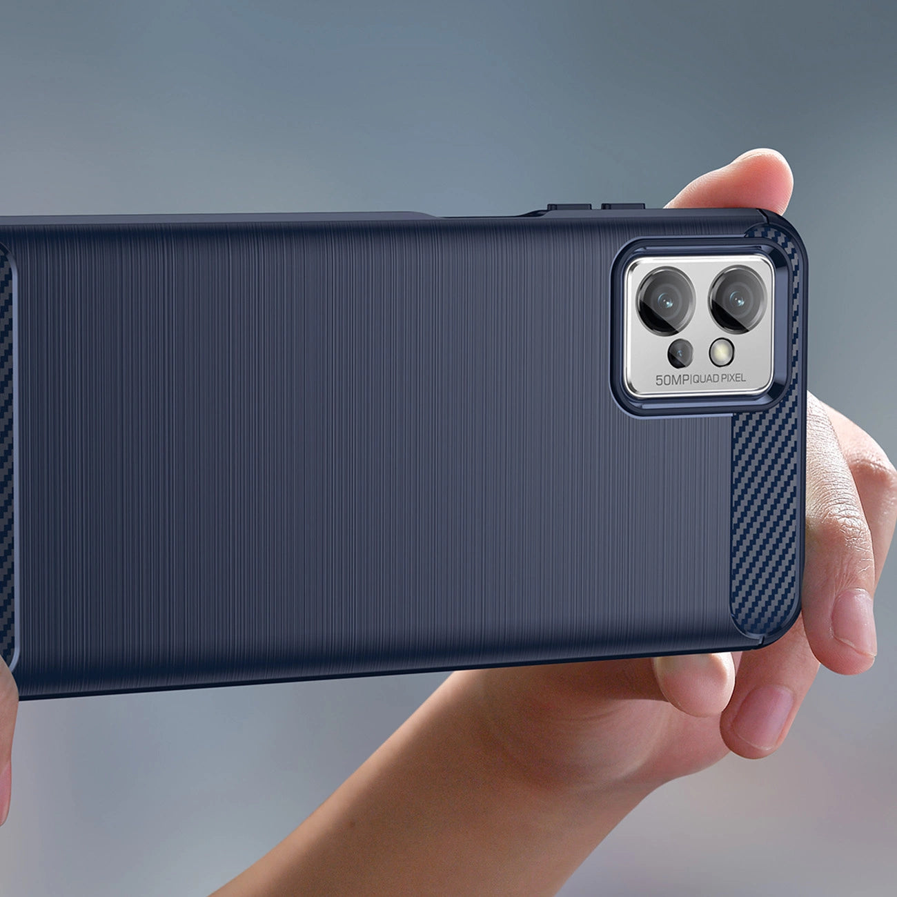 Carbon Case for Xiaomi Poco F4 5G flexible silicone carbon cover black_4