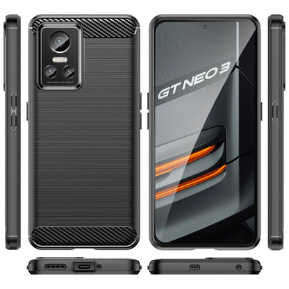 Carbon Case case for Realme GT Neo 3 flexible silicone carbon cover black_6