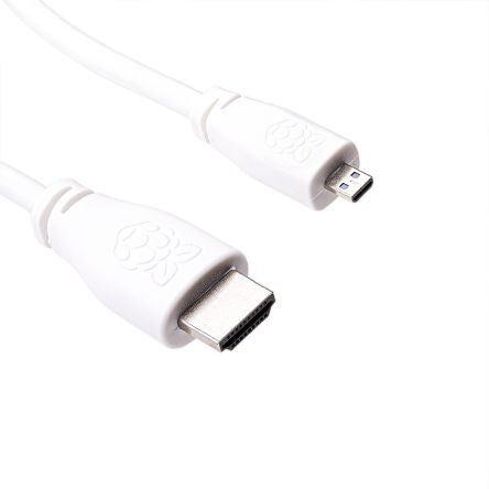 Raspberry Pi T7689AX cable HDMI 1 m HDMI tipo A (EstÃ¡ndar) HDMI tipo D (Micro) Blanco_0
