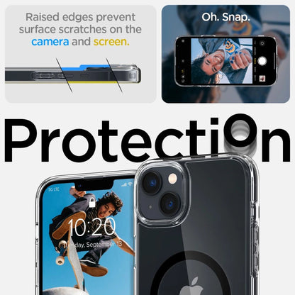Spigen Ultra Hybrid Mag Case with MagSafe for iPhone 14 Plus - Clear Black_9
