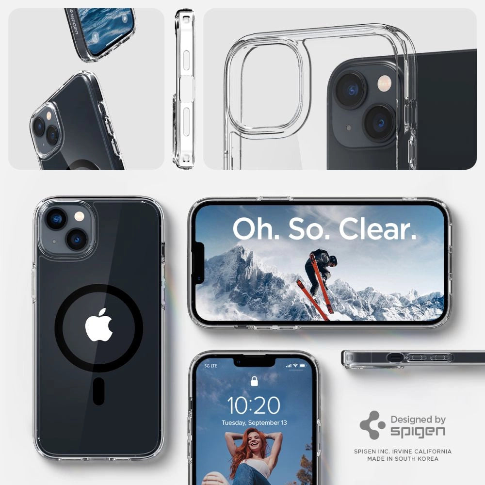 Spigen Ultra Hybrid Mag Case with MagSafe for iPhone 14 Plus - Clear Black_12