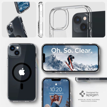 Spigen Ultra Hybrid Mag Case with MagSafe for iPhone 14 Plus - Clear Black_12