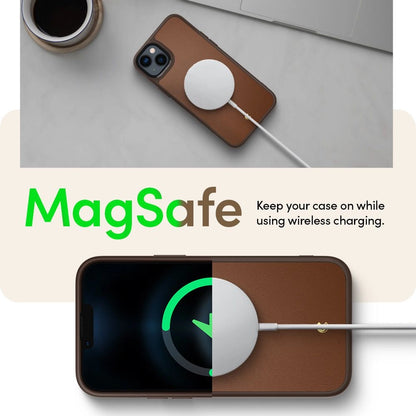 Spigen Cyrill Kajuk Mag Case with MagSafe for iPhone 14 Plus - Brown_23