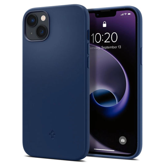 Spigen Silicone Fit Mag Case with MagSafe for iPhone 14 Plus - Blue_0