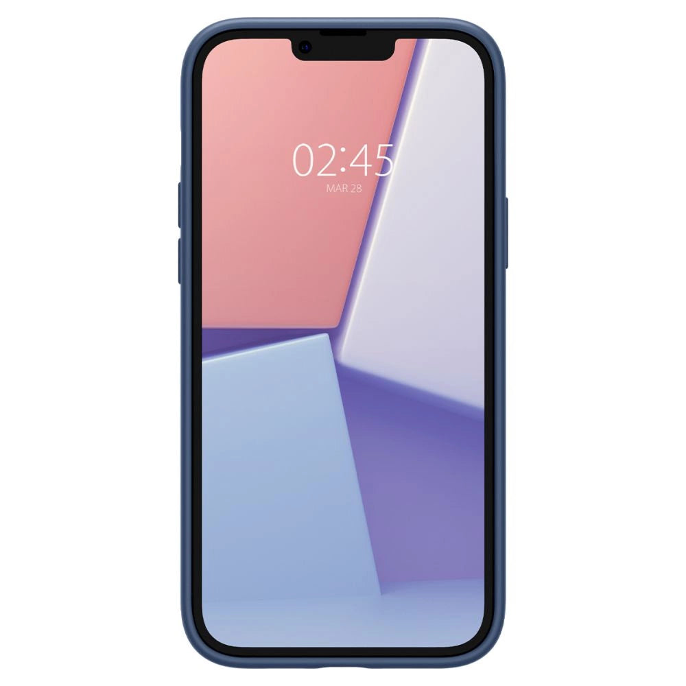 Spigen Silicone Fit Mag Case with MagSafe for iPhone 14 Plus - Blue_3