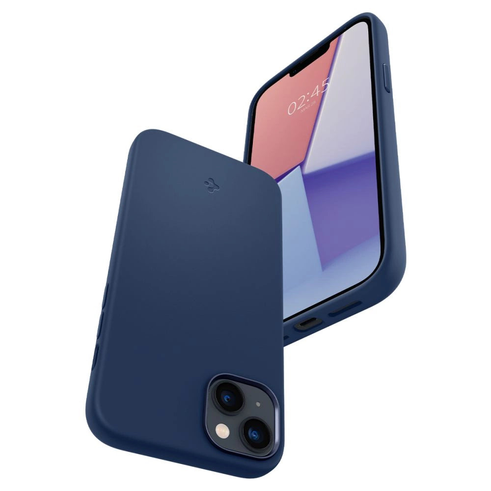 Spigen Silicone Fit Mag Case with MagSafe for iPhone 14 Plus - Blue_7