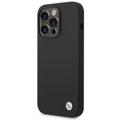 Etui BMW BMHCP14XSILBK iPhone 14 Pro Max 6,7" czarny/black Silicone Metal Logo_1