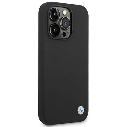 Etui BMW BMHCP14XSILBK iPhone 14 Pro Max 6,7" czarny/black Silicone Metal Logo_3
