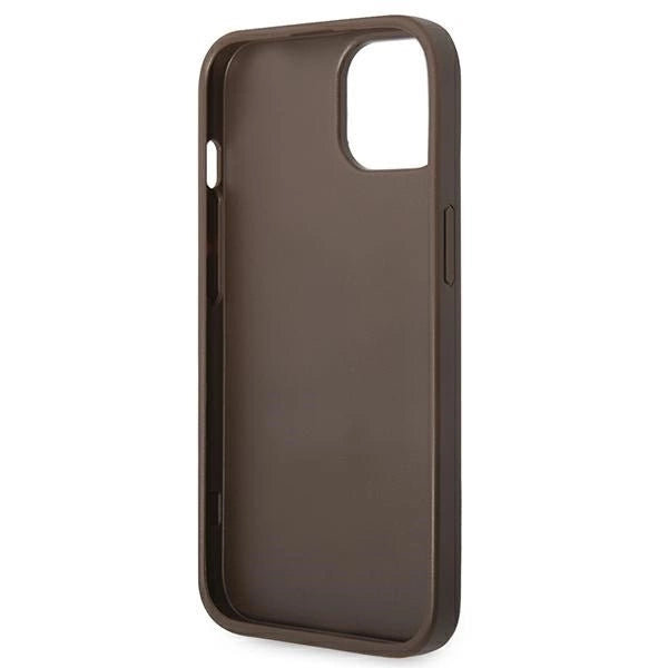 Guess GUHCP14MG4GFBR iPhone 14 Plus 6,7" brązowy/brown hard case 4G Metal Gold Logo_6