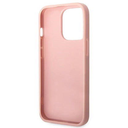 Guess GUHCP14XHGGSHP iPhone 14 Pro Max 6,7" różowy/pink hard case Glitter Script_6