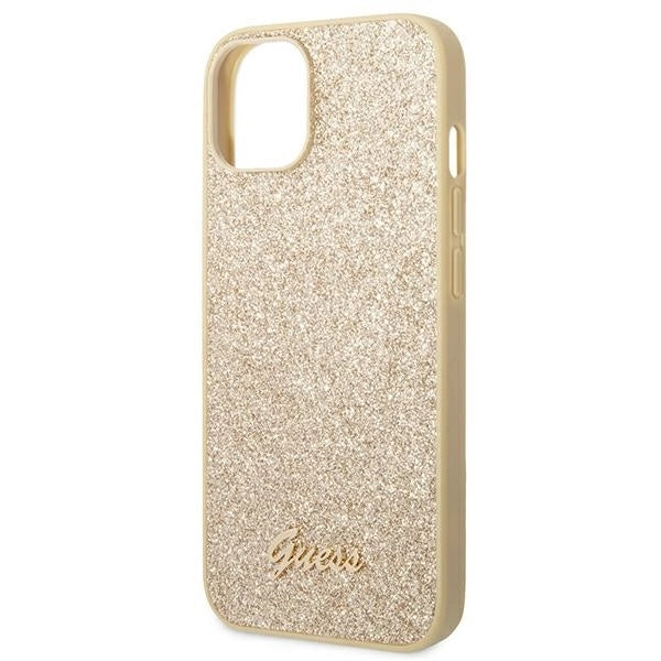 Guess GUHCP14MHGGSHD iPhone 14 Plus 6,7" złoty/gold hard case Glitter Script_5