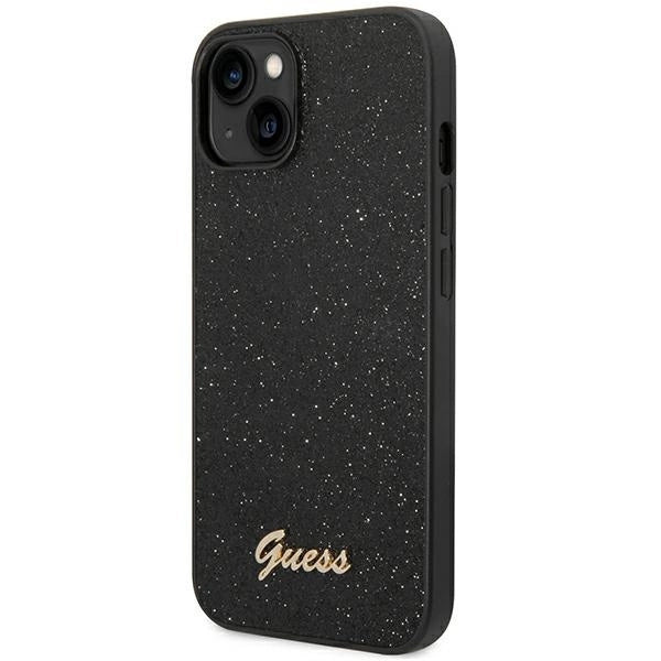 Guess GUHCP14MHGGSHK iPhone 14 Plus 6,7" czarny/black hard case Glitter Script_1