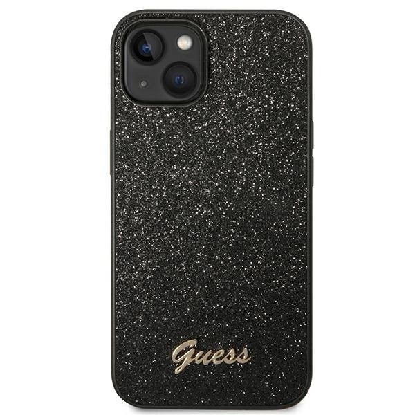 Guess GUHCP14MHGGSHK iPhone 14 Plus 6,7" czarny/black hard case Glitter Script_2