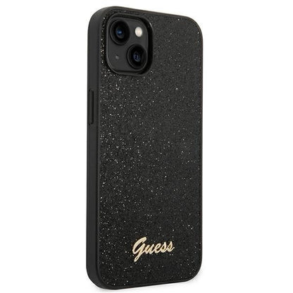 Guess GUHCP14MHGGSHK iPhone 14 Plus 6,7" czarny/black hard case Glitter Script_3