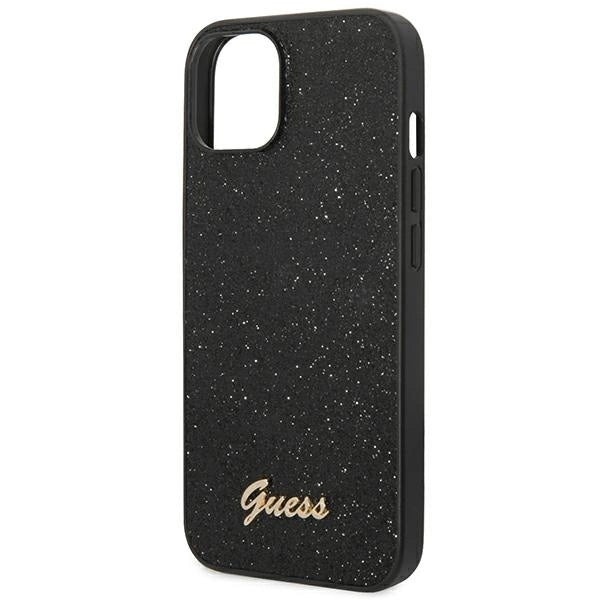 Guess GUHCP14MHGGSHK iPhone 14 Plus 6,7" czarny/black hard case Glitter Script_5