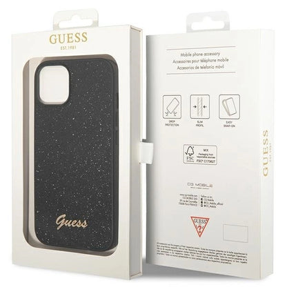 Guess GUHCP14MHGGSHK iPhone 14 Plus 6,7" czarny/black hard case Glitter Script_7