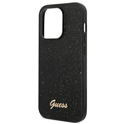 Guess GUHCP14LHGGSHK iPhone 14 Pro 6,1" czarny/black hard case Glitter Script_5