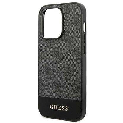 Guess GUHCP14XG4GLGR iPhone 14 Pro Max 6.7" grey/grey hard case 4G Stripe Collection_5