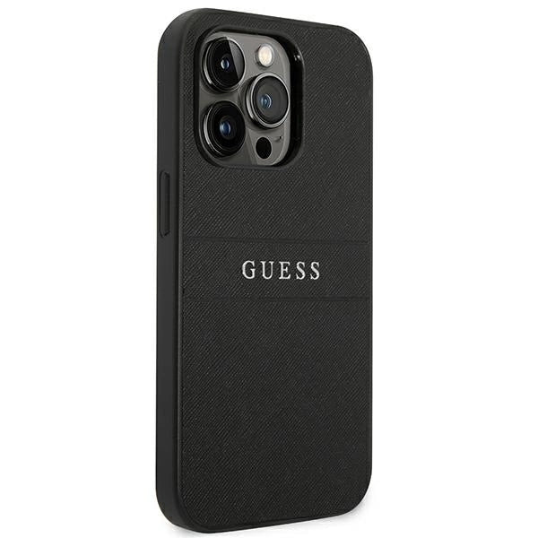 Guess GUHCP14LPSASBBK iPhone 14 Pro 6,1" czarny/black Saffiano Strap_3