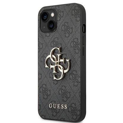 Guess GUHCP14S4GMGGR iPhone 14 6,1" szary/grey hardcase 4G Big Metal Logo_1
