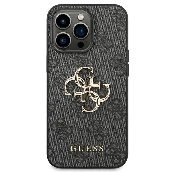 Guess GUHCP14L4GMGGR iPhone 14 Pro 6,1" szary/grey hardcase 4G Big Metal Logo_2