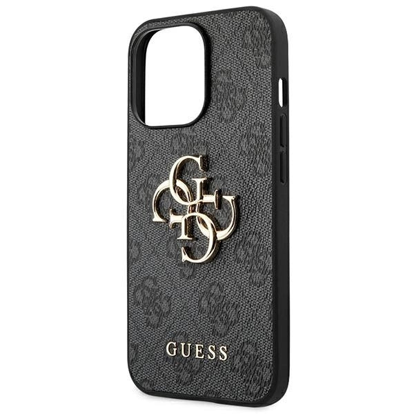 Guess GUHCP14L4GMGGR iPhone 14 Pro 6,1" szary/grey hardcase 4G Big Metal Logo_5