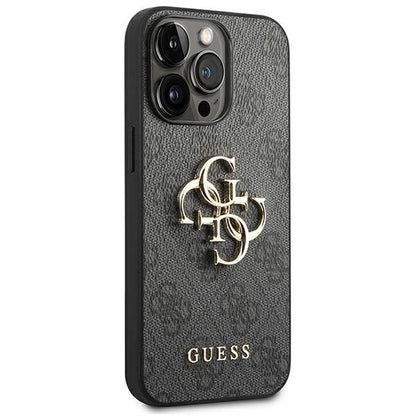 Guess GUHCP14X4GMGGR iPhone 14 Pro Max 6,7" szary/grey hardcase 4G Big Metal Logo_3