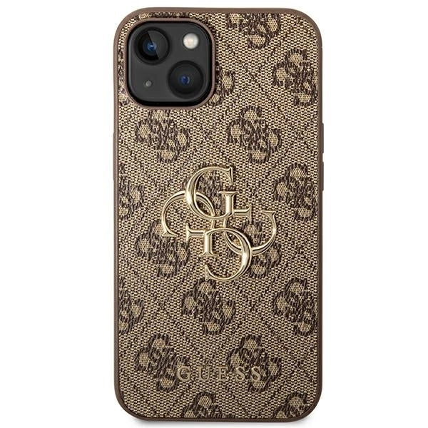 Guess GUHCP14S4GMGBR iPhone 14 6,1" brązowy/brown hardcase 4G Big Metal Logo_2