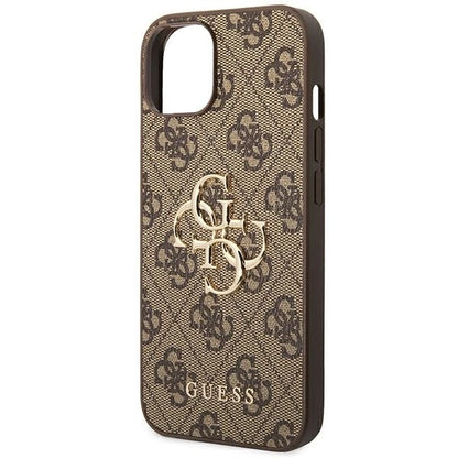 Guess GUHCP14S4GMGBR iPhone 14 6,1" brązowy/brown hardcase 4G Big Metal Logo_5