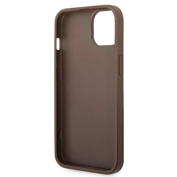 Guess GUHCP14S4GMGBR iPhone 14 6,1" brązowy/brown hardcase 4G Big Metal Logo_6