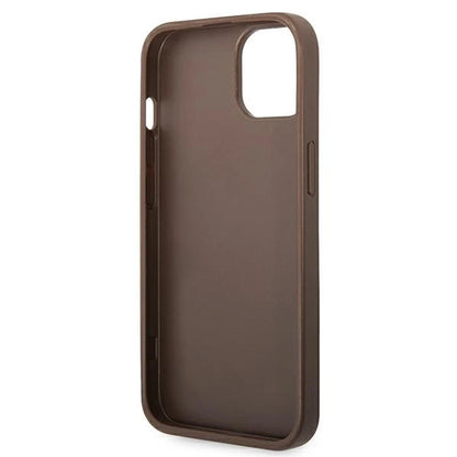 Guess GUHCP14S4GMGBR iPhone 14 6,1" brązowy/brown hardcase 4G Big Metal Logo_6