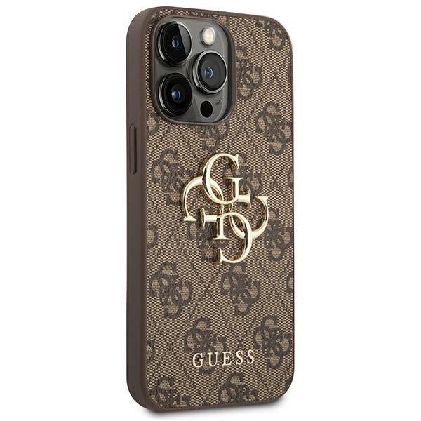 Guess GUHCP14X4GMGBR iPhone 14 Pro Max 6,7" brązowy/brown hardcase 4G Big Metal Logo_3