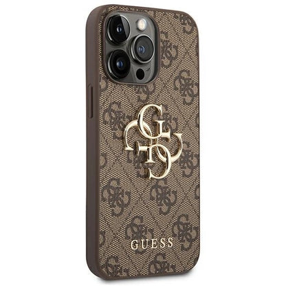Guess GUHCP14X4GMGBR iPhone 14 Pro Max 6,7" brązowy/brown hardcase 4G Big Metal Logo_3