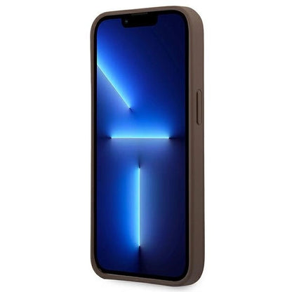 Guess GUHCP14X4GMGBR iPhone 14 Pro Max 6,7" brązowy/brown hardcase 4G Big Metal Logo_4