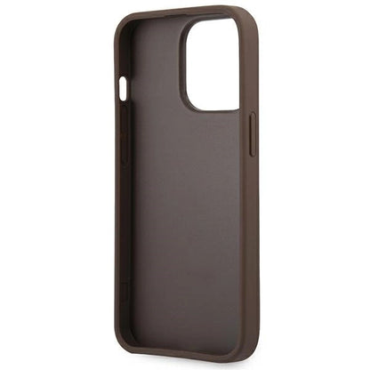 Guess GUHCP14X4GMGBR iPhone 14 Pro Max 6,7" brązowy/brown hardcase 4G Big Metal Logo_6