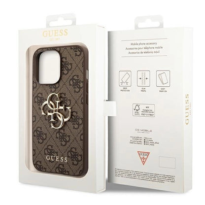 Guess GUHCP14X4GMGBR iPhone 14 Pro Max 6,7" brązowy/brown hardcase 4G Big Metal Logo_7