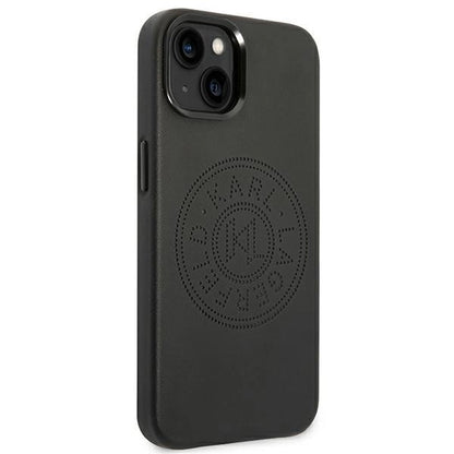Karl Lagerfeld KLHCP14MFWHK iPhone 14 Plus 6,7" hardcase czarny/black Leather Perforated Logo_3