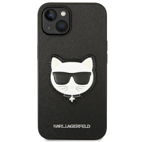 Karl Lagerfeld KLHCP14MSAPCHK iPhone 14 Plus 6,7" hardcase czarny/black Saffiano Choupette Head Patch_2