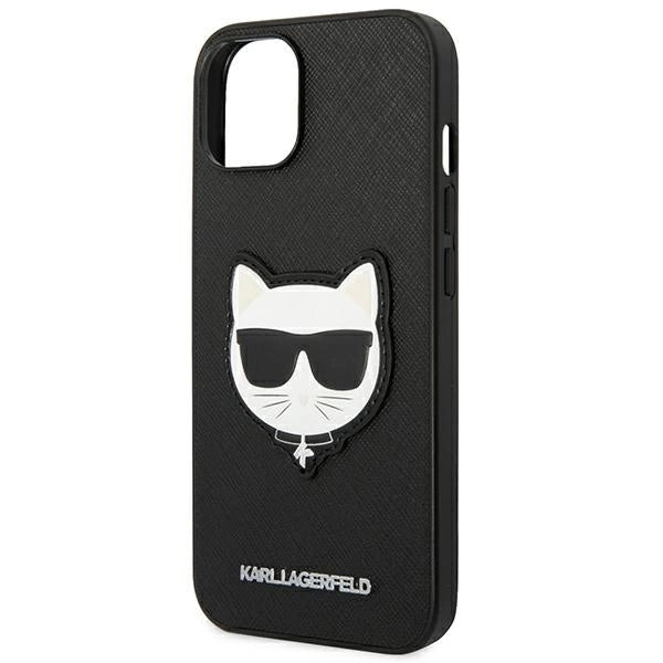 Karl Lagerfeld KLHCP14MSAPCHK iPhone 14 Plus 6,7" hardcase czarny/black Saffiano Choupette Head Patch_5
