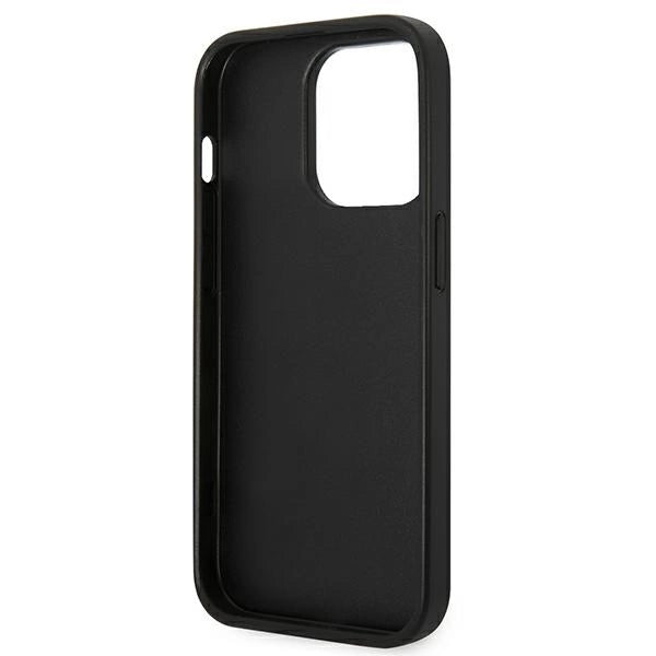 Karl Lagerfeld KLHCP14LSAPCHG iPhone 14 Pro 6,1" hardcase srebrny/silver Saffiano Choupette Head Patch_6
