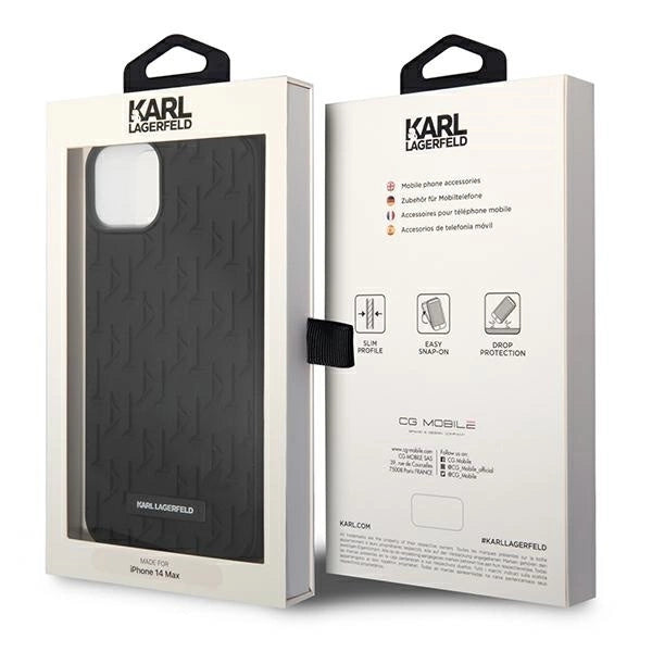 Karl Lagerfeld KLHCP14MRUPKLPK iPhone 14 Plus 6,7" hardcase czarny/black 3D Monogram_7